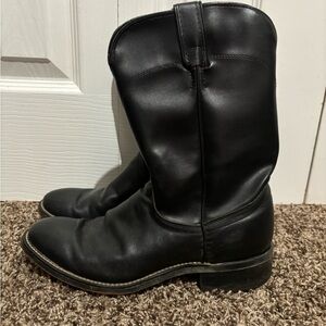 Men's Black Leather Boots